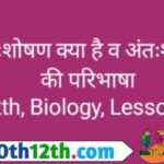 अंतःशोषण क्या है? | अंतःशोषण दाब